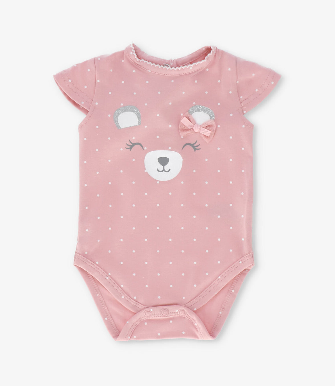Pack body recién nacida con ositos 0 meses / Rosado