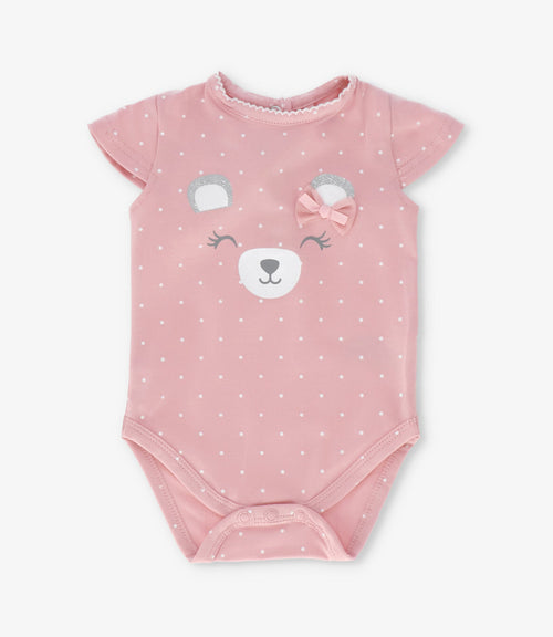 Pack body recién nacida con ositos 0 meses / Rosado