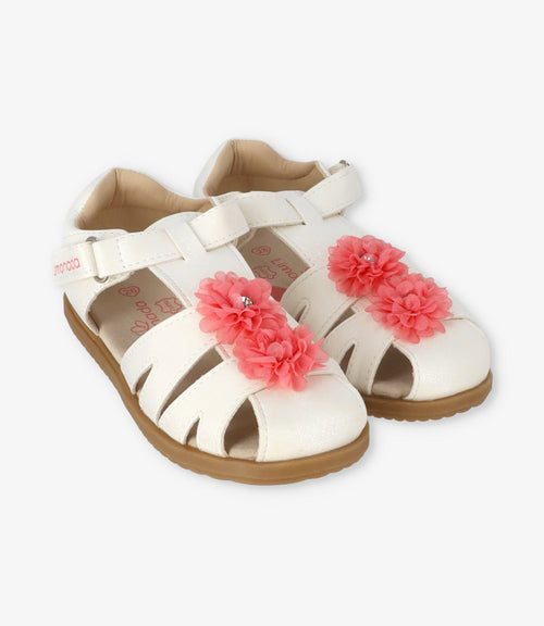 Sandalia niña con flores