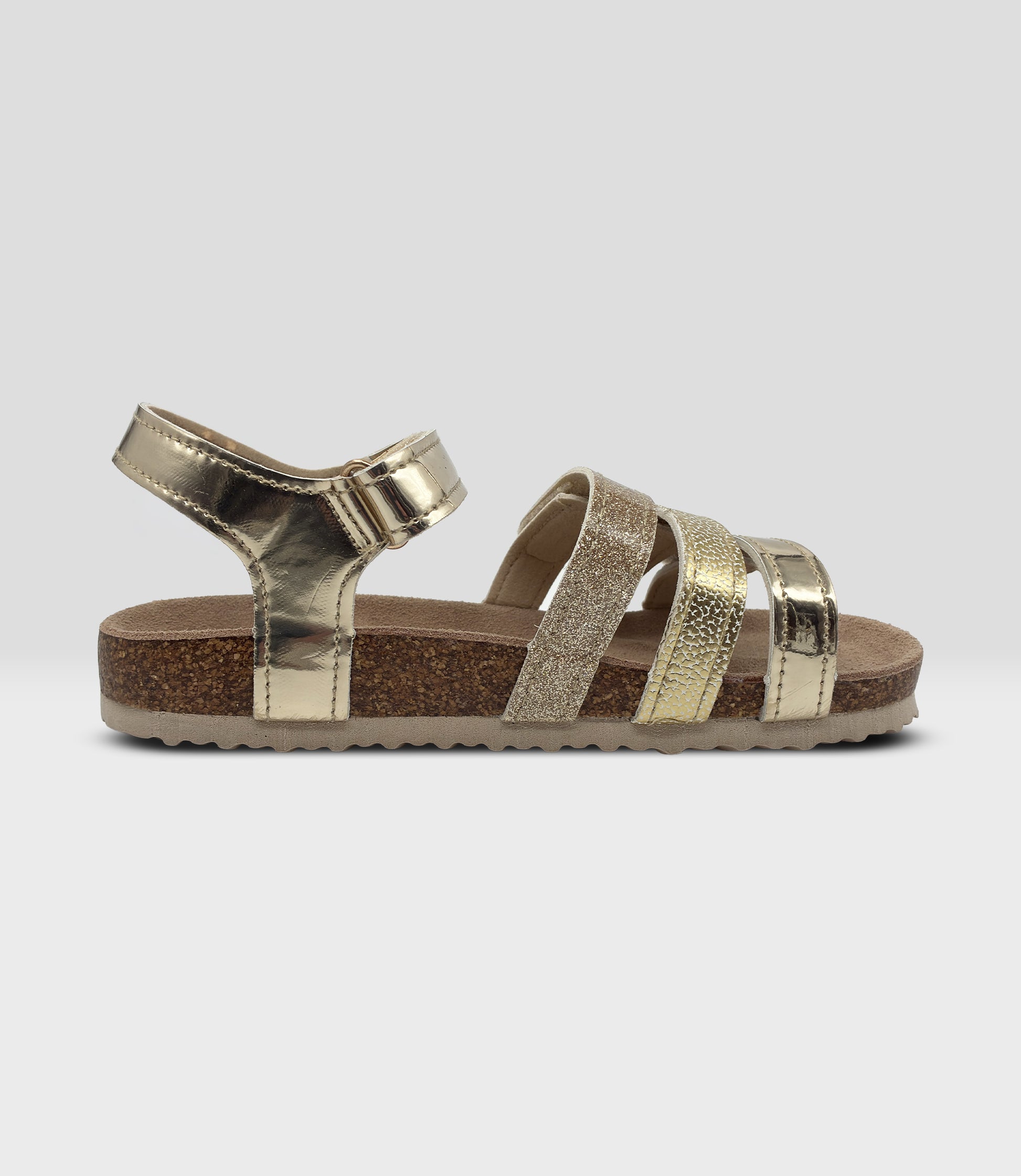 Sandalia niña brillante 27 / Dorado