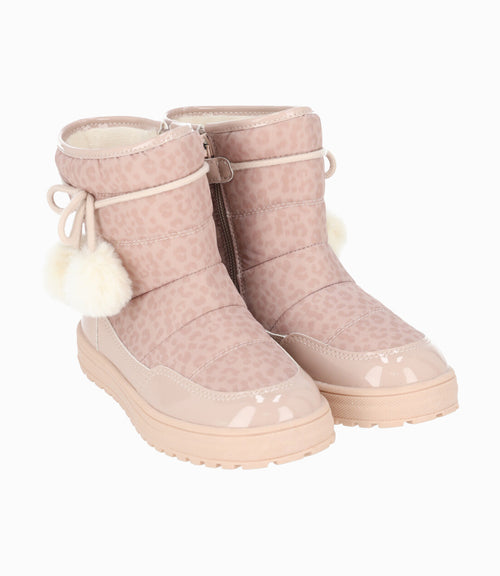 Bota niña animal print 27 / Beige