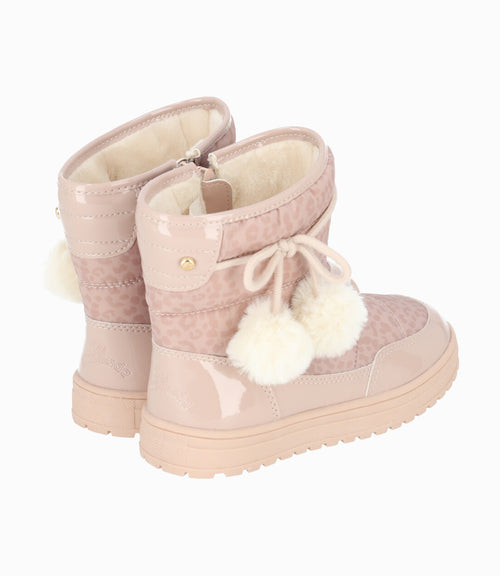 Bota niña animal print 27 / Beige