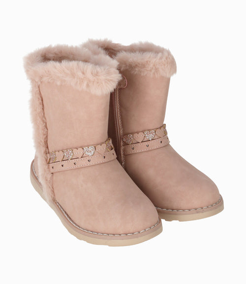 Bota niña sherpa 27 / Rosado