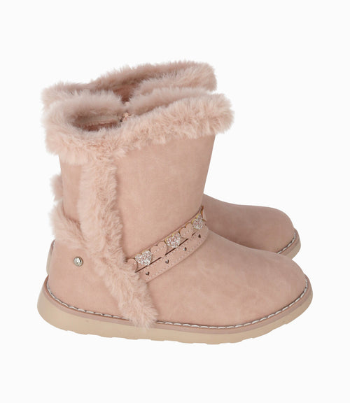 Bota niña sherpa 27 / Rosado