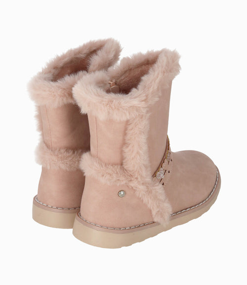 Bota niña sherpa 27 / Rosado