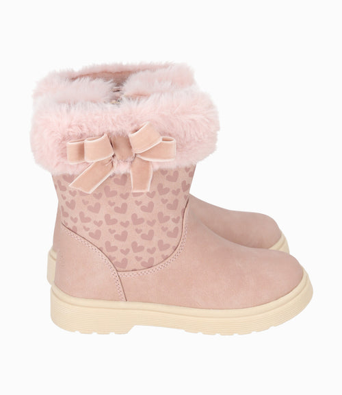 Bota niña con corazones 27 / Rosado