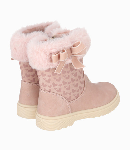Bota niña con corazones 27 / Rosado