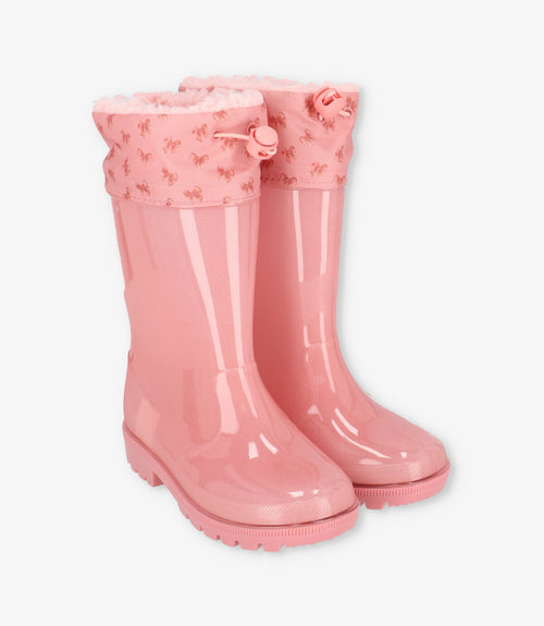 Bota niña de agua con luces 27 / Rosado