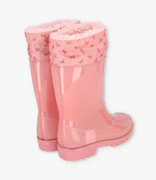 Bota niña de agua con luces 27 / Rosado