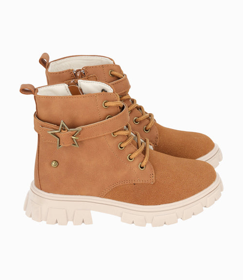 Botín niña estrella 27 / Café