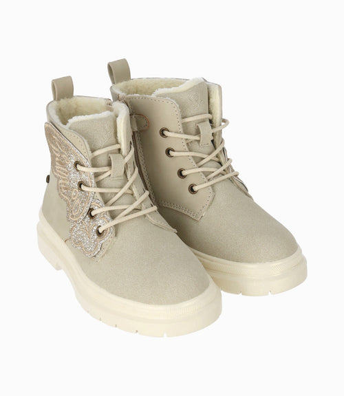 Botín niña mariposa 27 / Beige