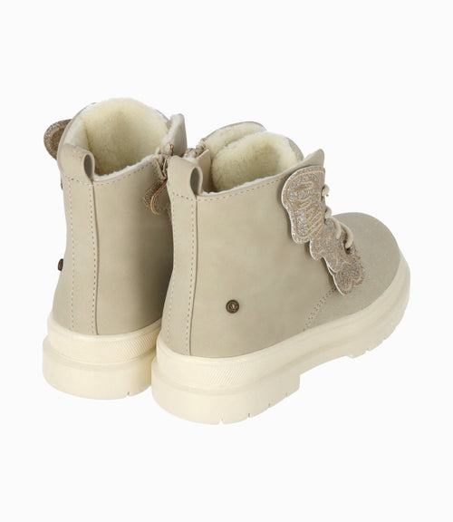 Botín niña mariposa 27 / Beige