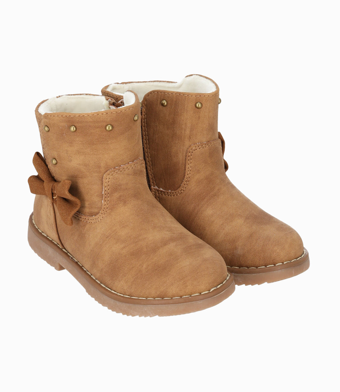 Botín niña con lazo 27 / Café