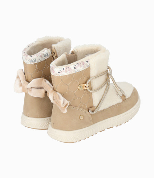 Botín niña con polar 27 / Café