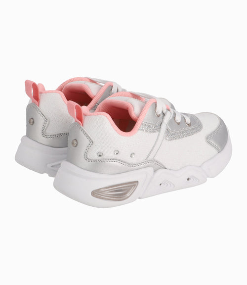 Zapatilla Niña Chunky Con Luces 27 / Blanco