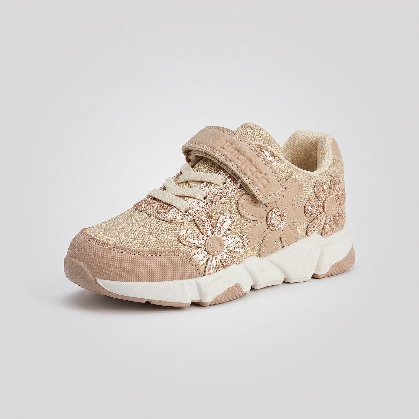 Zapatilla niña con flores