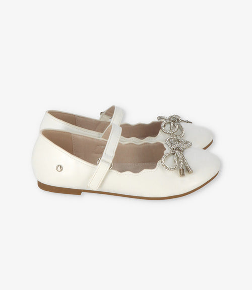 Bailarina niña con lazo 27 / Blanco