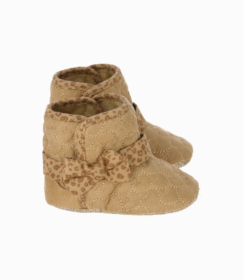 Bota recién nacida animal print 15 / Beige