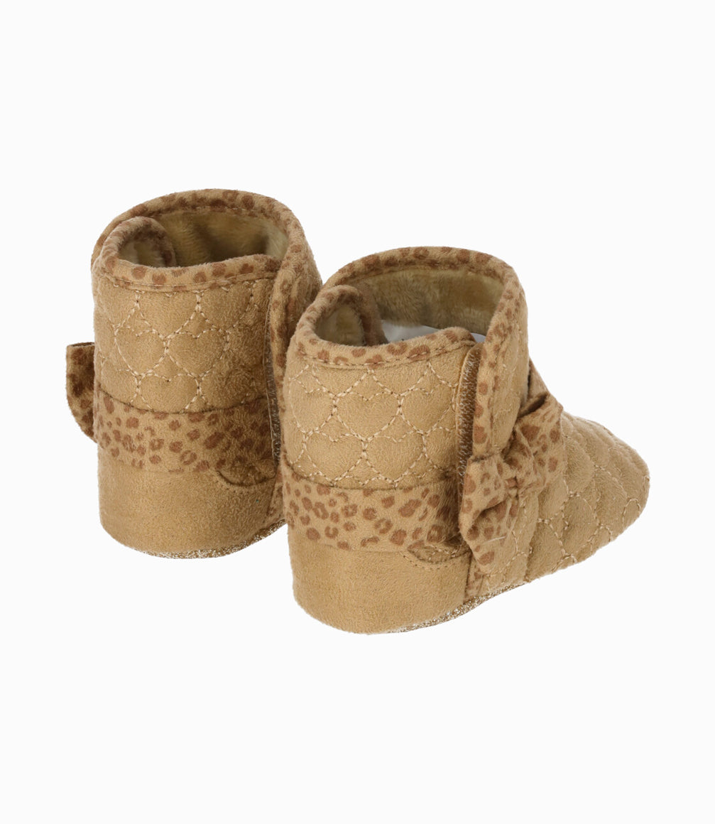 Bota recién nacida animal print 15 / Beige