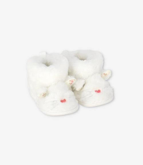 Bota recién nacida con conejo 15 / Crudo