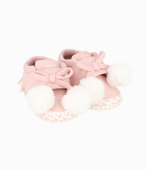 Botín recién nacida con vuelos 15 / Rosado