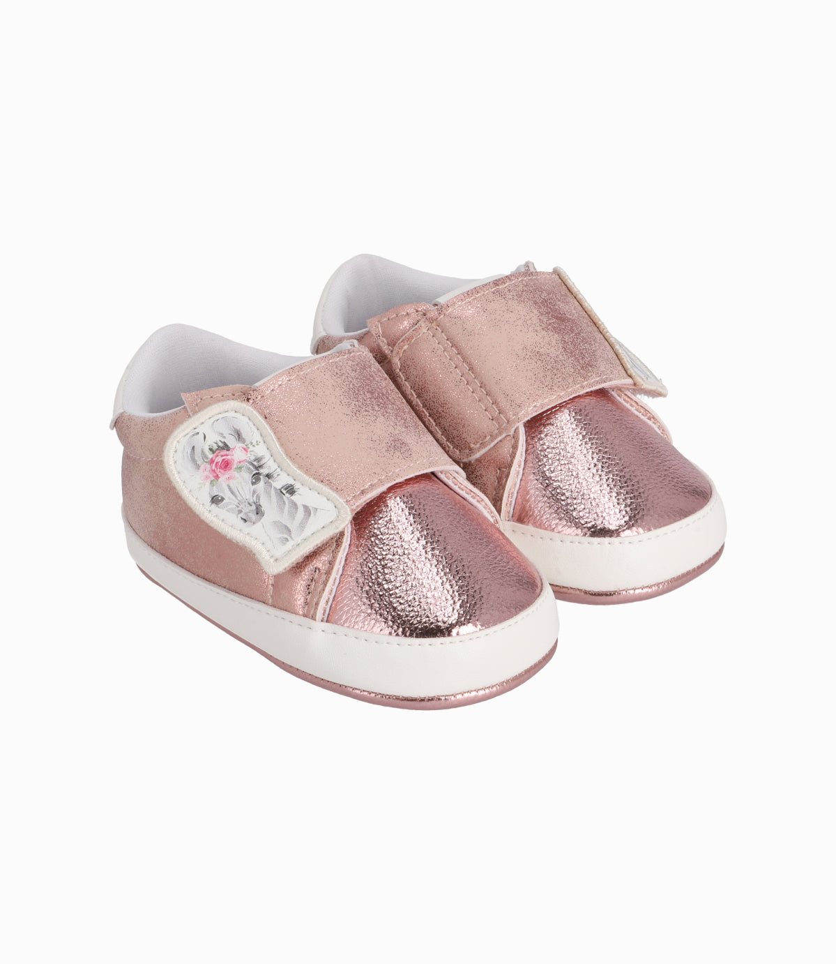 Zapatilla Recién Nacida Con Velcro Rosado 15 / Rosado