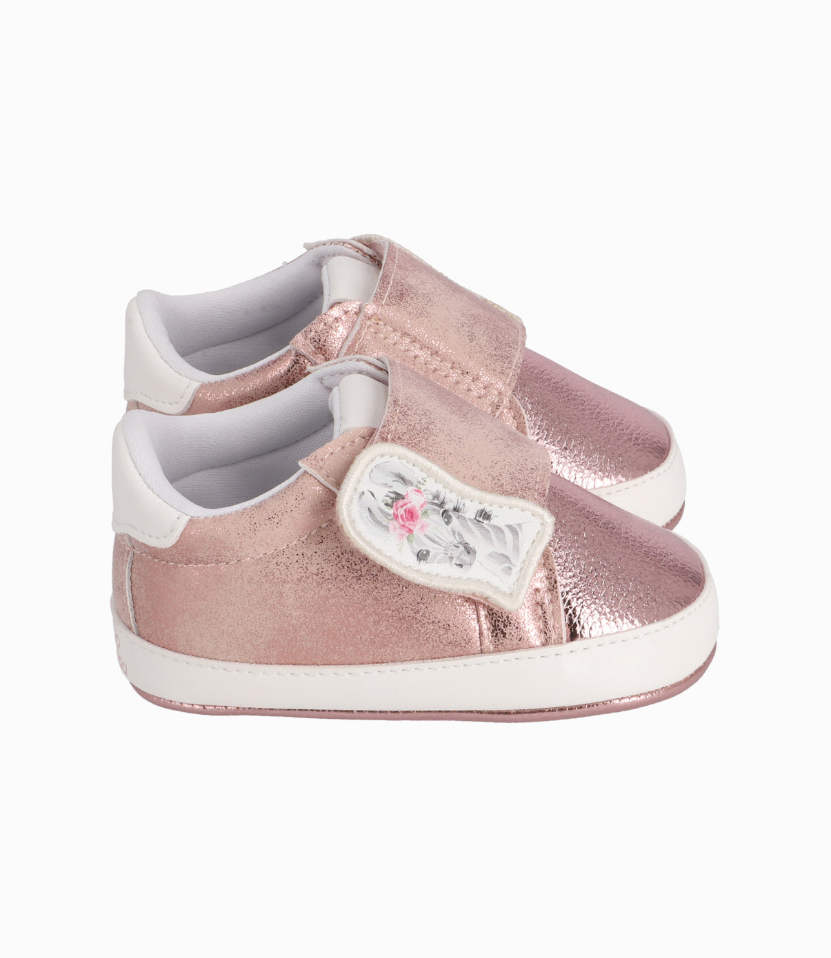 Zapatilla Recién Nacida Con Velcro Rosado 15 / Rosado