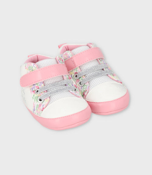 Zapatilla recién nacida con conejo 15 / Rosado