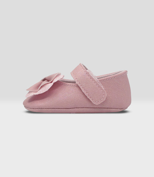 Bailarina recién nacida con lazo brillante 15 / Rosado