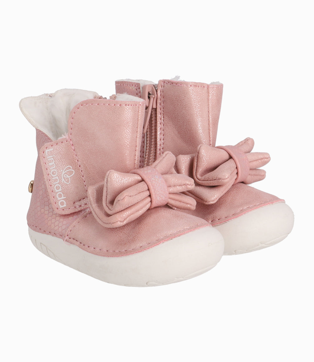 Bota Recién Nacida Con Chiporro Rosado 16 / Rosado