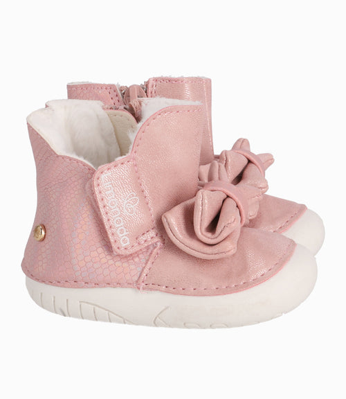 Bota Recién Nacida Con Chiporro Rosado 16 / Rosado