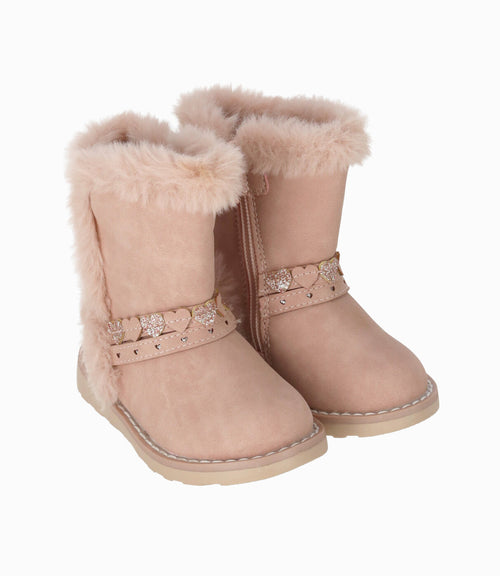 Bota bebé niña sherpa 17 / Rosado