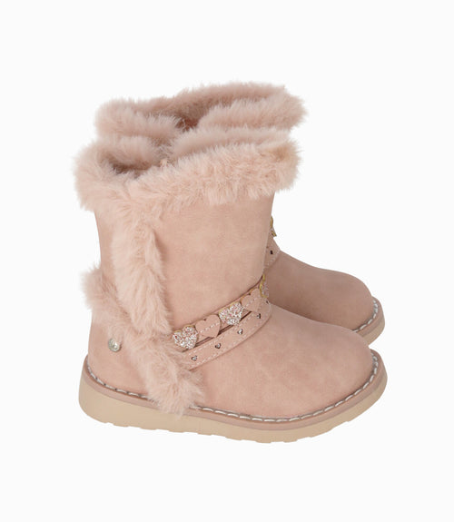 Bota bebé niña sherpa 17 / Rosado