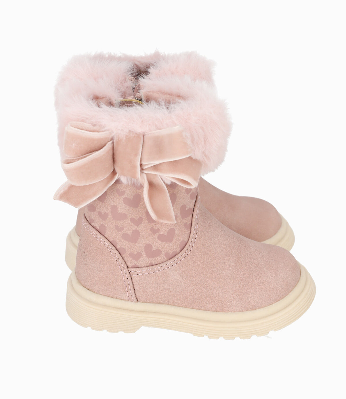 Bota bebé niña con corazones 19 / Rosado