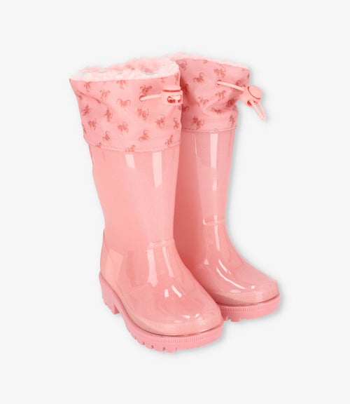 Bota bebé de agua con luces 19 / Rosado