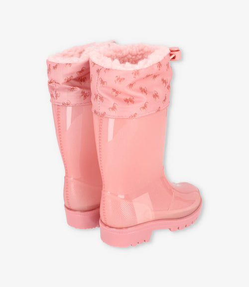 Bota bebé de agua con luces 19 / Rosado