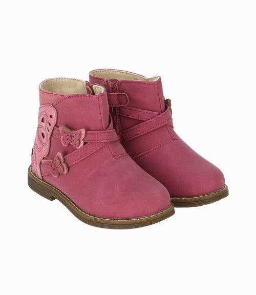 Botín bebé niña con mariposa