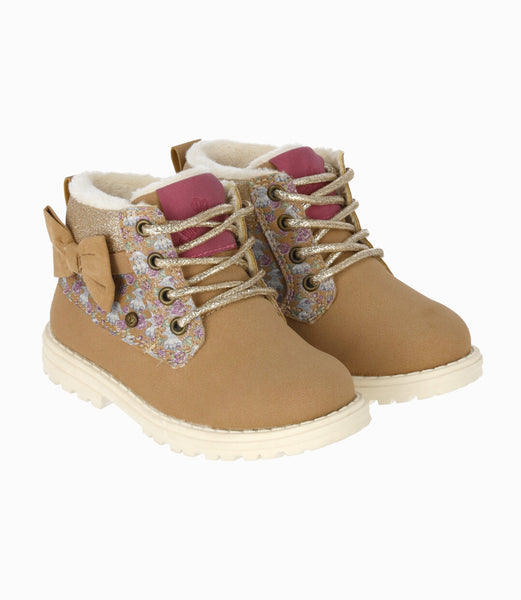 Botín bebé niña con lazo Limonada - Main Image