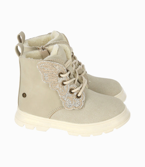 Botín bebé niña mariposa 19 / Beige
