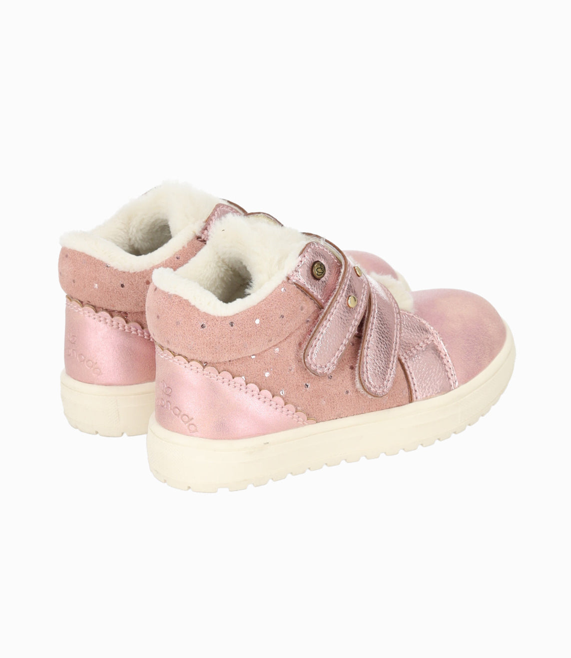 Botín bebé niña con aplicación 19 / Rosado