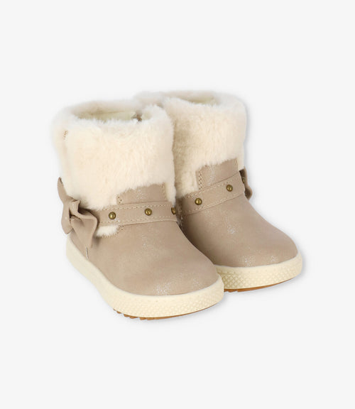 Botín bebé con sherpa 19 / Café