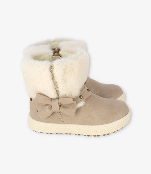 Botín bebé con sherpa 19 / Café