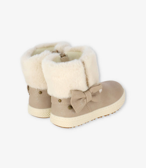 Botín bebé con sherpa 19 / Café