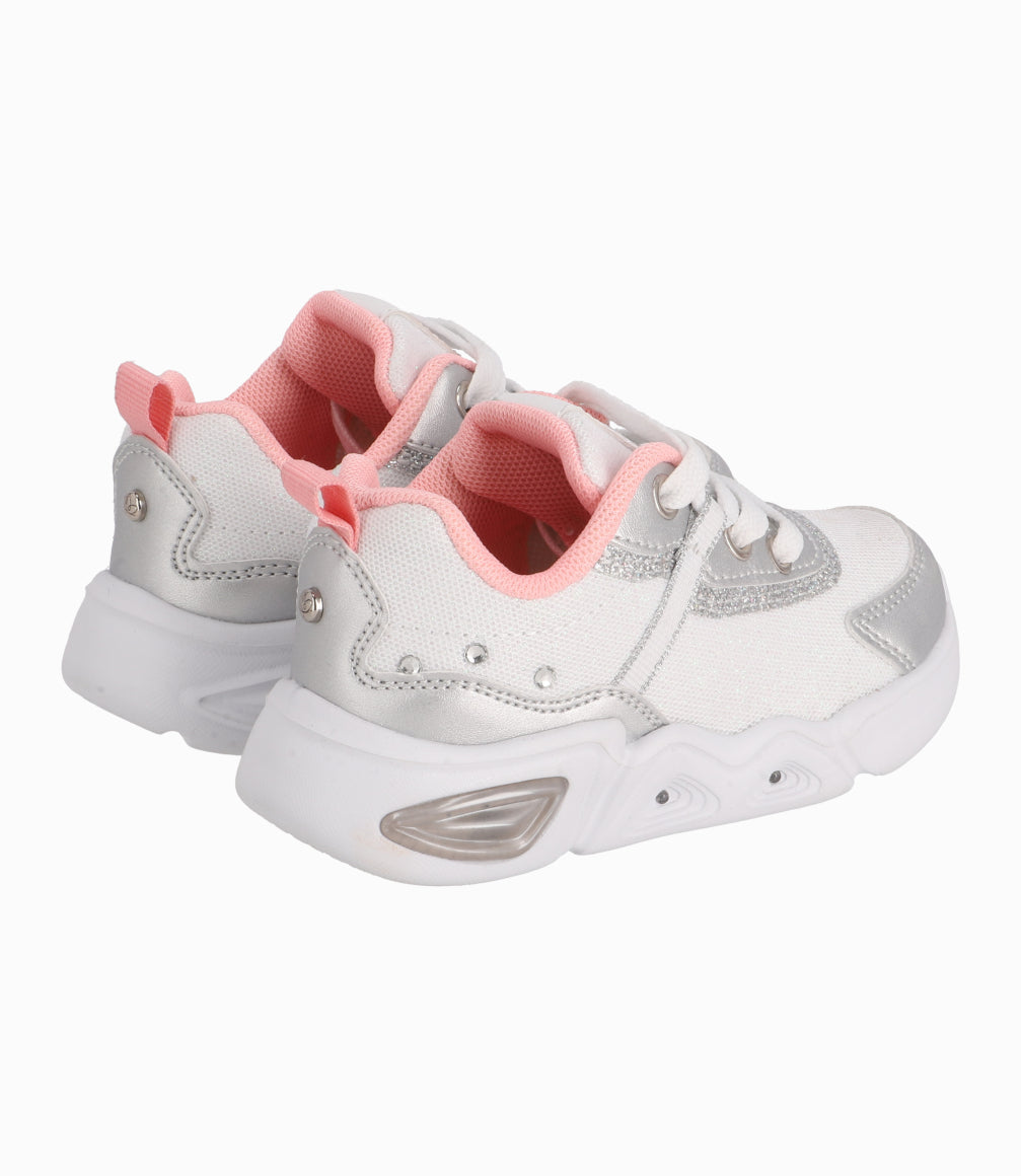 Zapatilla Bebé Chunky Con Luces 19 / Blanco