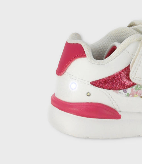 Zapatilla bebé con luces 19 / Rosado