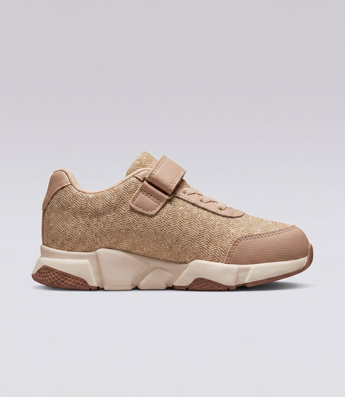 Zapatilla bebé con flores 19 / Beige