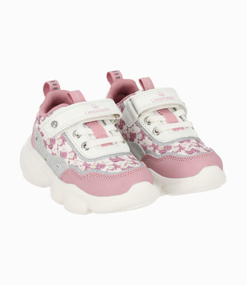 Zapatilla bebé niña con luces 19 / Rosado