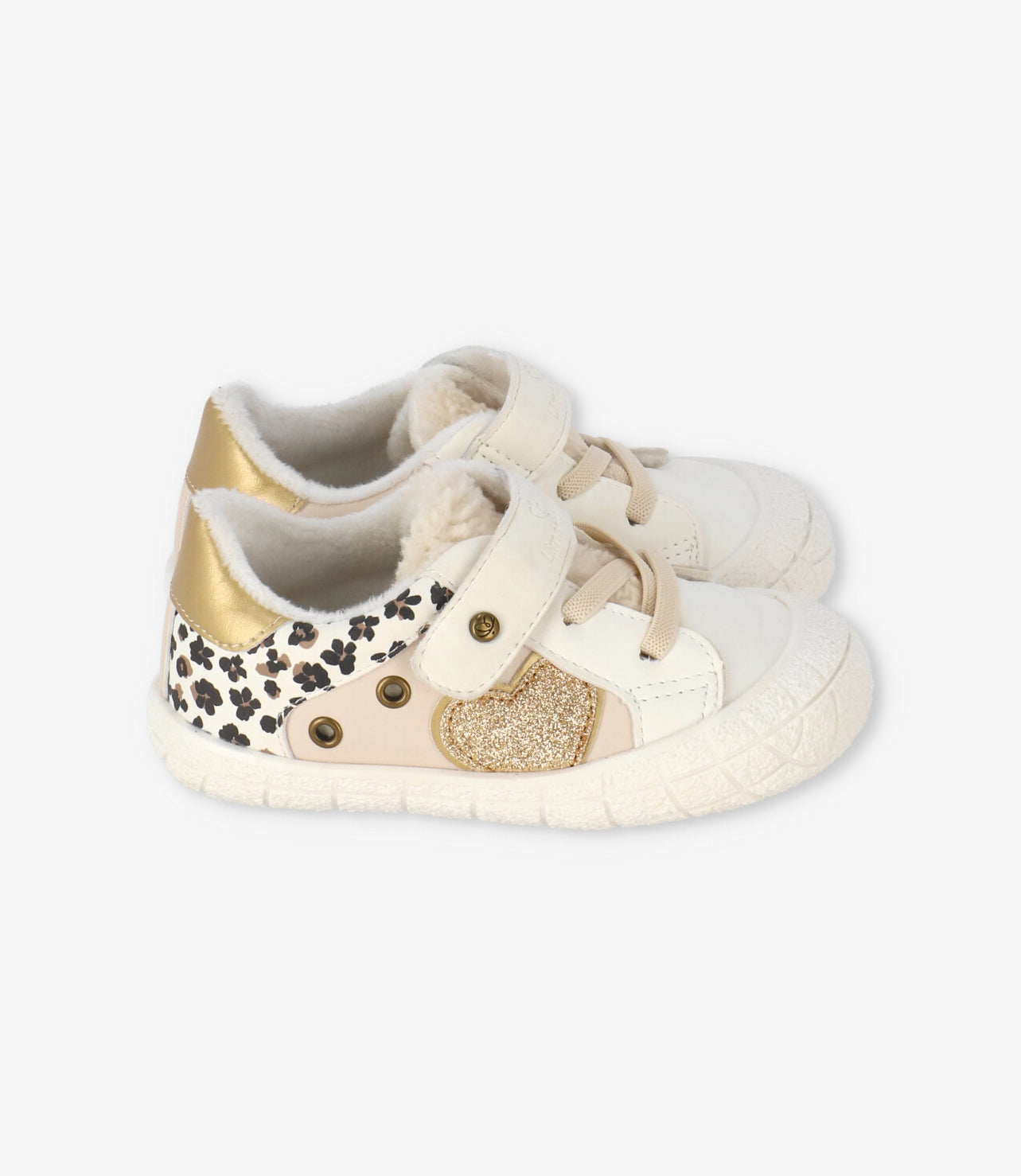 Zapatilla bebé animal print 19 / Blanco