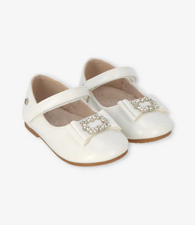 Bailarina bebé con lazo 19 / Blanco