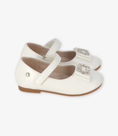 Bailarina bebé con lazo 19 / Blanco